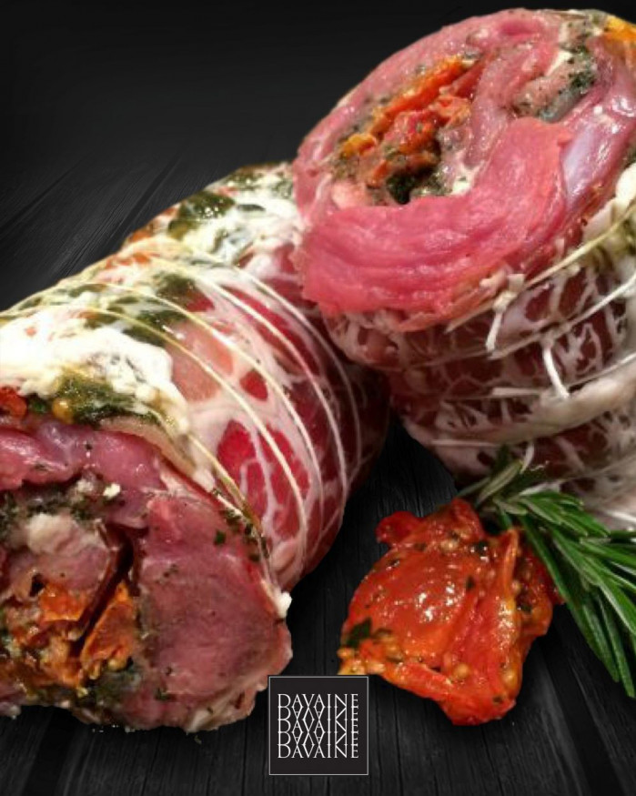 Gigot d'agneau roulé au thym et jambon serrano