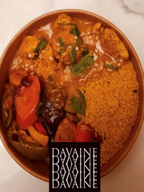 Tajine de volaille , abricots et pruneaux 