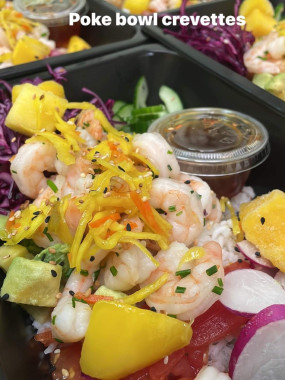 formule poke bowl crevettes
