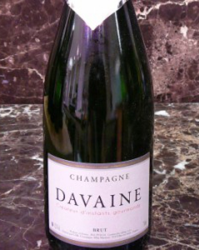 Bouteille champagne cuvée davaine