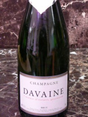 Bouteille champagne cuvée davaine