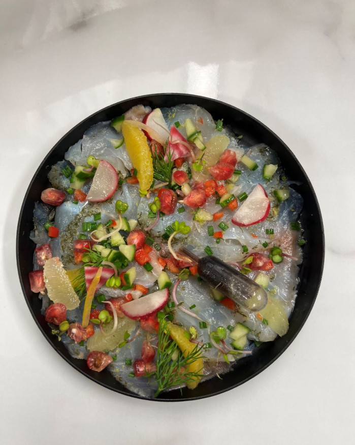 Ceviché de daurade aux agrumes et grenades 