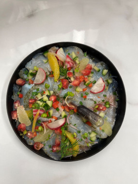 Ceviché de daurade aux agrumes et grenades 