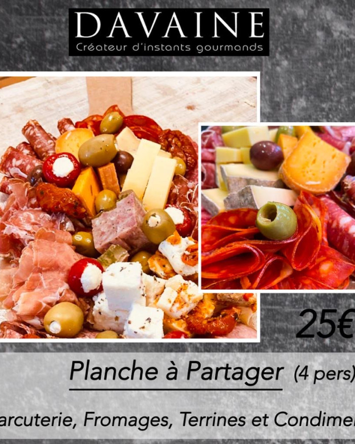 Planche de charcuterie 2 personnes 