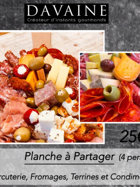 Planche de charcuterie 2 personnes 