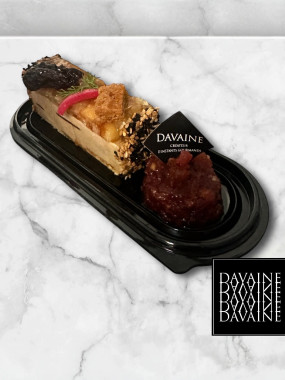 Finger de foie gras, façon tatin aux pommes caramélisées