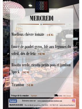  formule Grdf Plat du mercredi  11/06