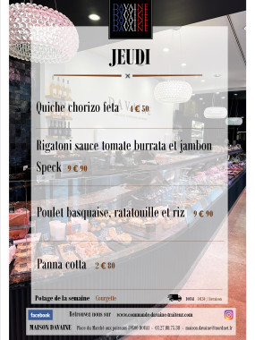 Plat du jeudi 3/07
