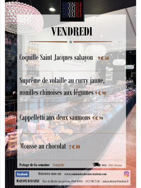 plat de vendredi 4/07