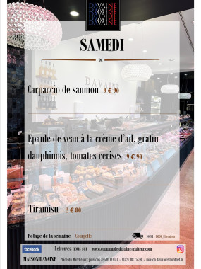 plat du samedi 5/07