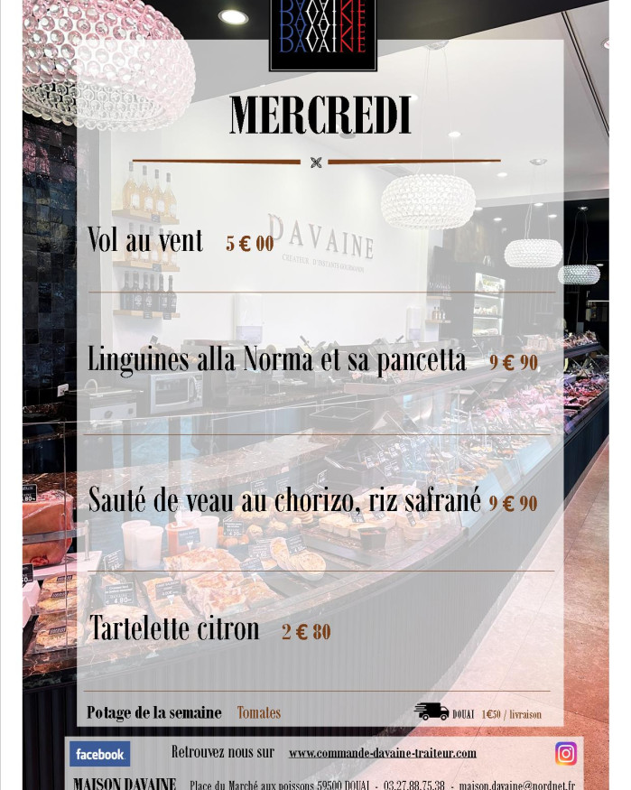 plat du mercredi 20/08