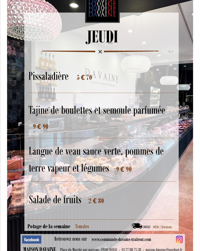 Plat du jeudi 21/08