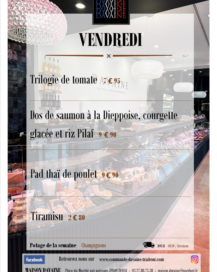 plat de vendredi 19/09