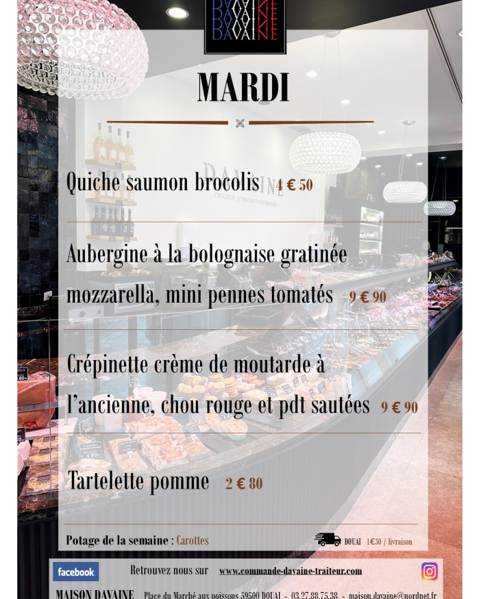 Plat du mardi 9/12