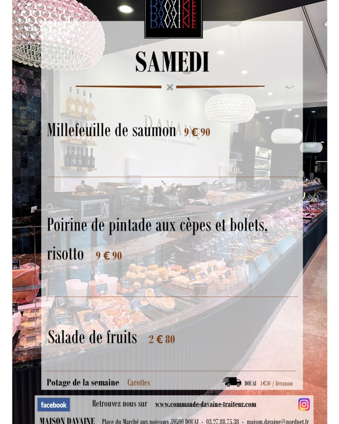 plat du samedi 13/12