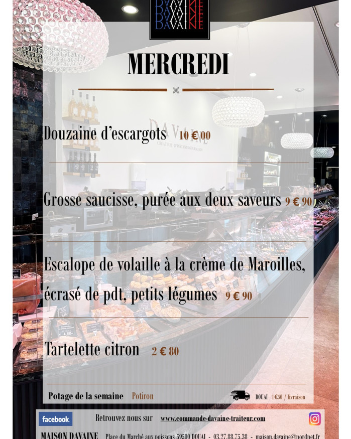 plat du mercredi 31/12