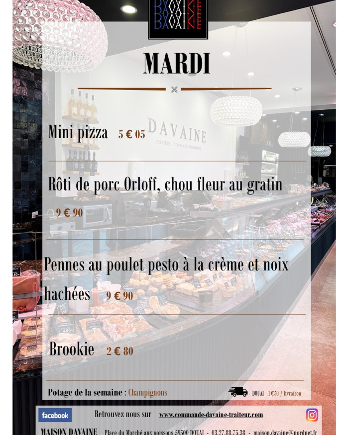 Plat du mardi 10/01
