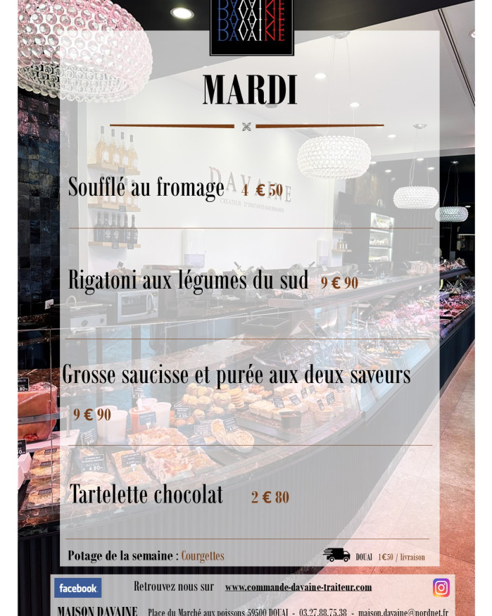 Plat du mardi 21/04
