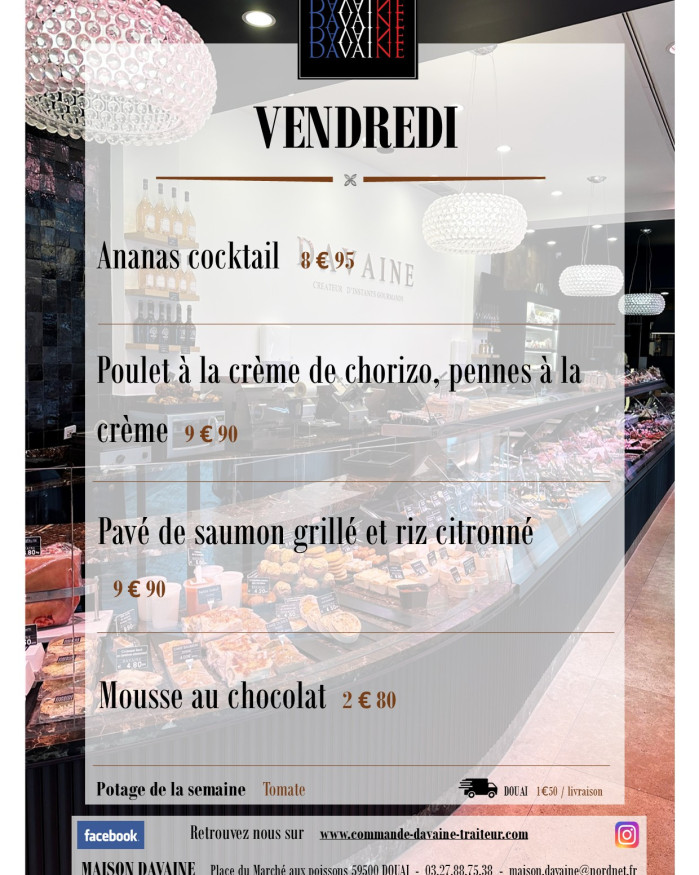 plat de vendredi 5/06
