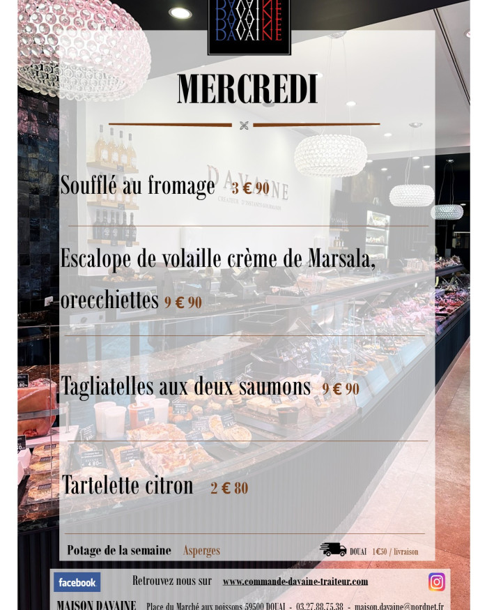 plat du mercredi 17/06