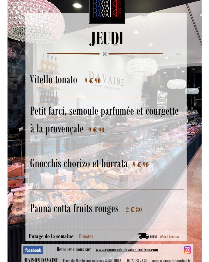 Plat du jeudi 25/06