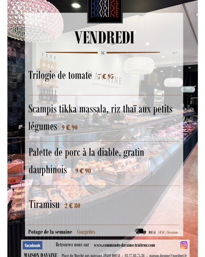 plat de vendredi 3/07