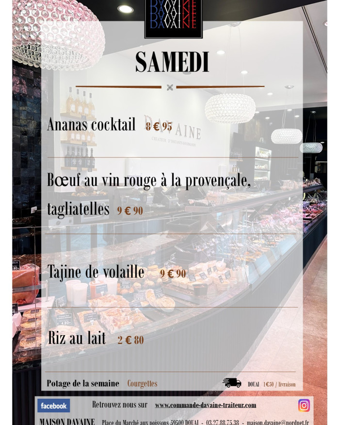plat du samedi 4/07