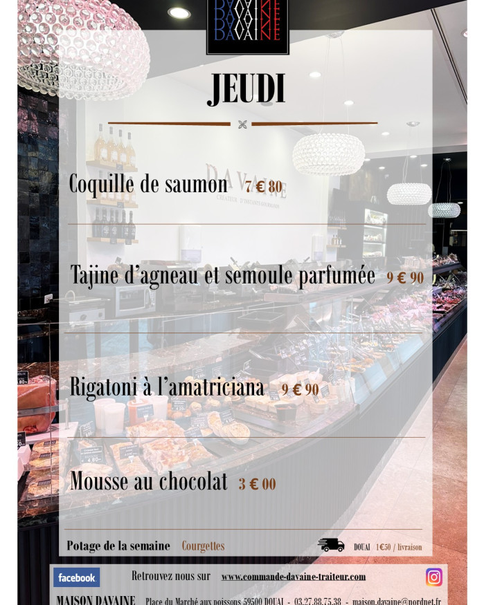 Plat du jeudi 23/07