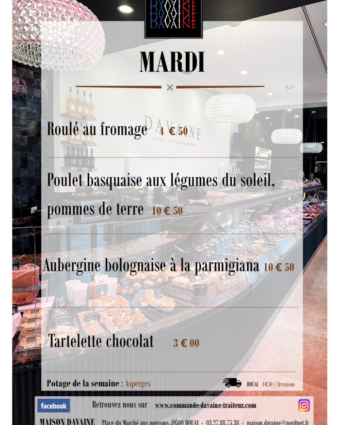 Plat du mardi 18/08