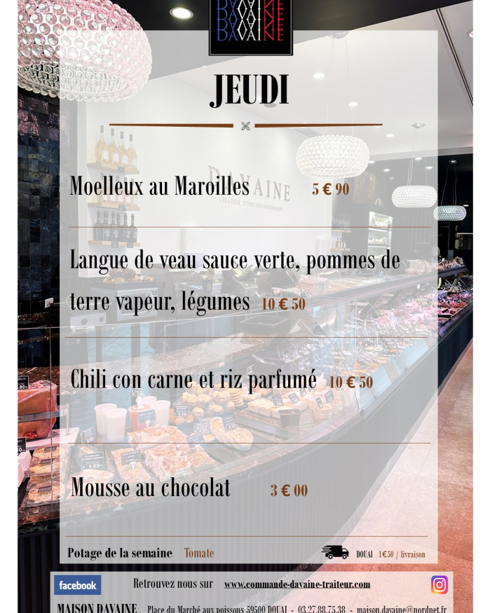 Plat du jeudi 27/08