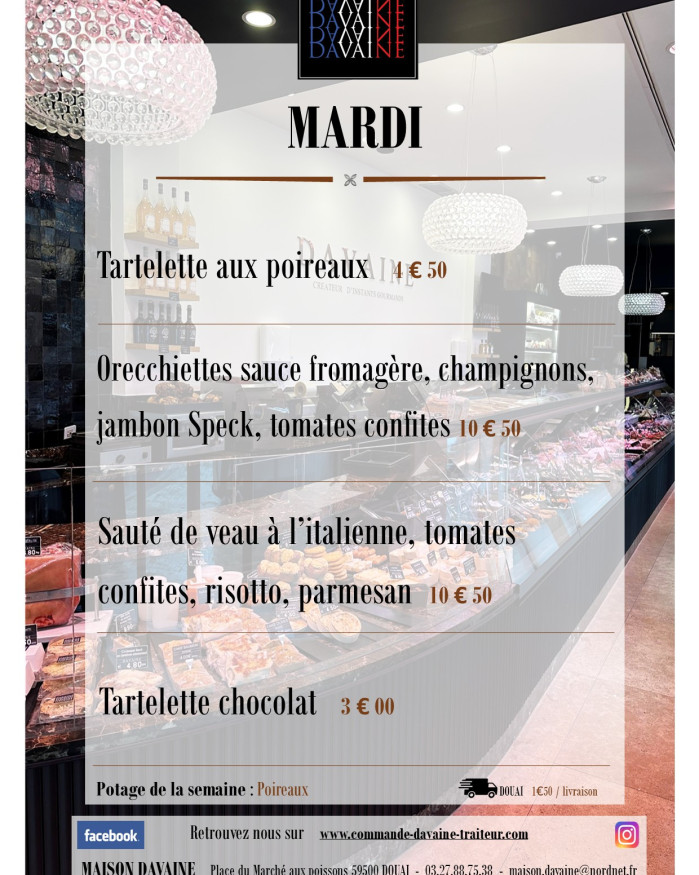 Plat du mardi 15/09