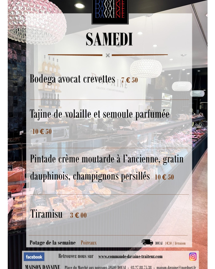 plat du samedi 19/09