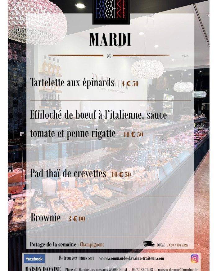 Plat du mardi 22/09