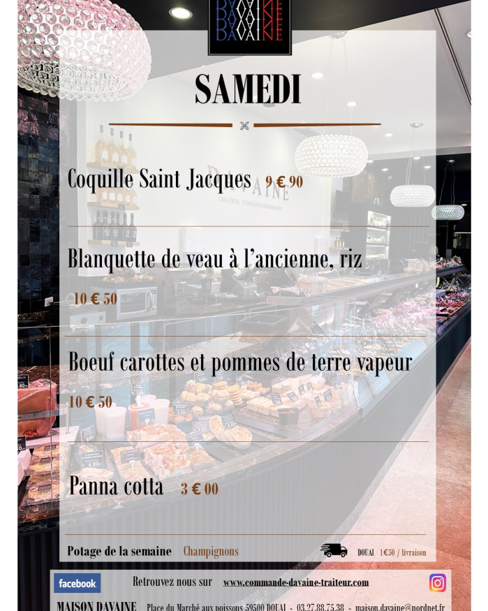 plat du samedi 26/09