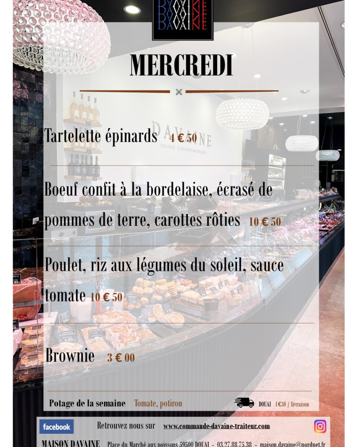 plat du mercredi 7/10