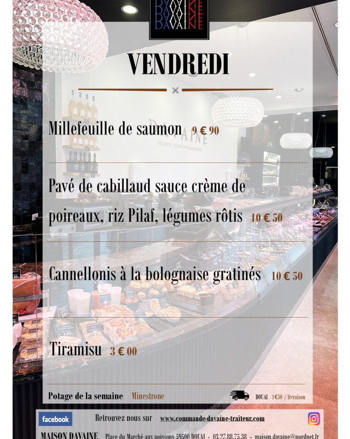 plat de vendredi 23/10