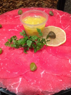 Carpaccio de boeuf