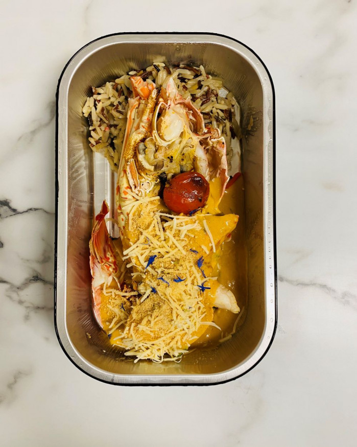 la demi-langouste thermidor à Gratinée 